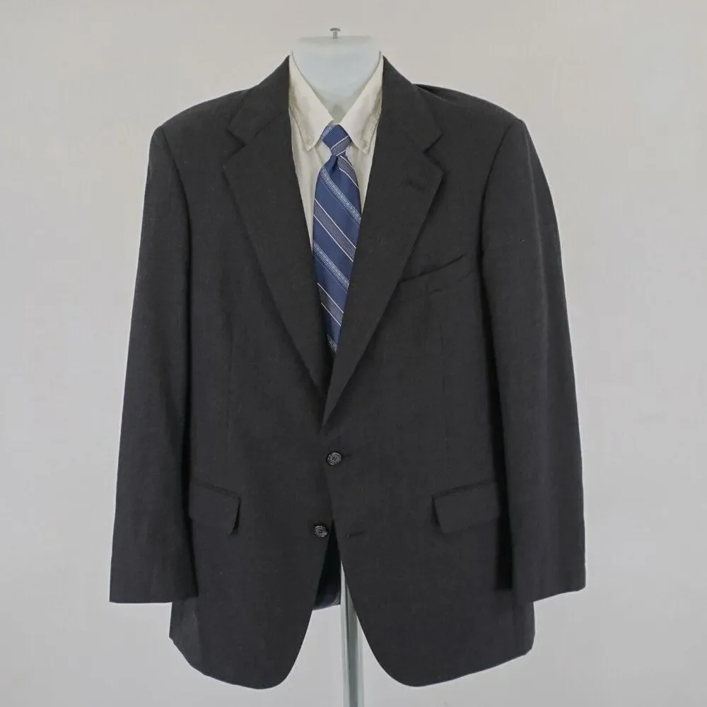 Jos A Bank Executive Collection Gray Wool Blazer 42R 2‎ Button